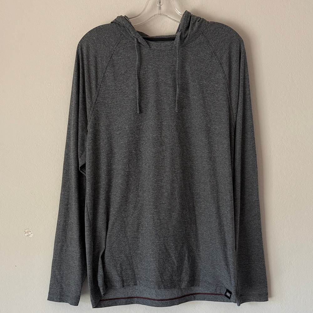RHONE Dark Gray Lightweight Training Hoodie